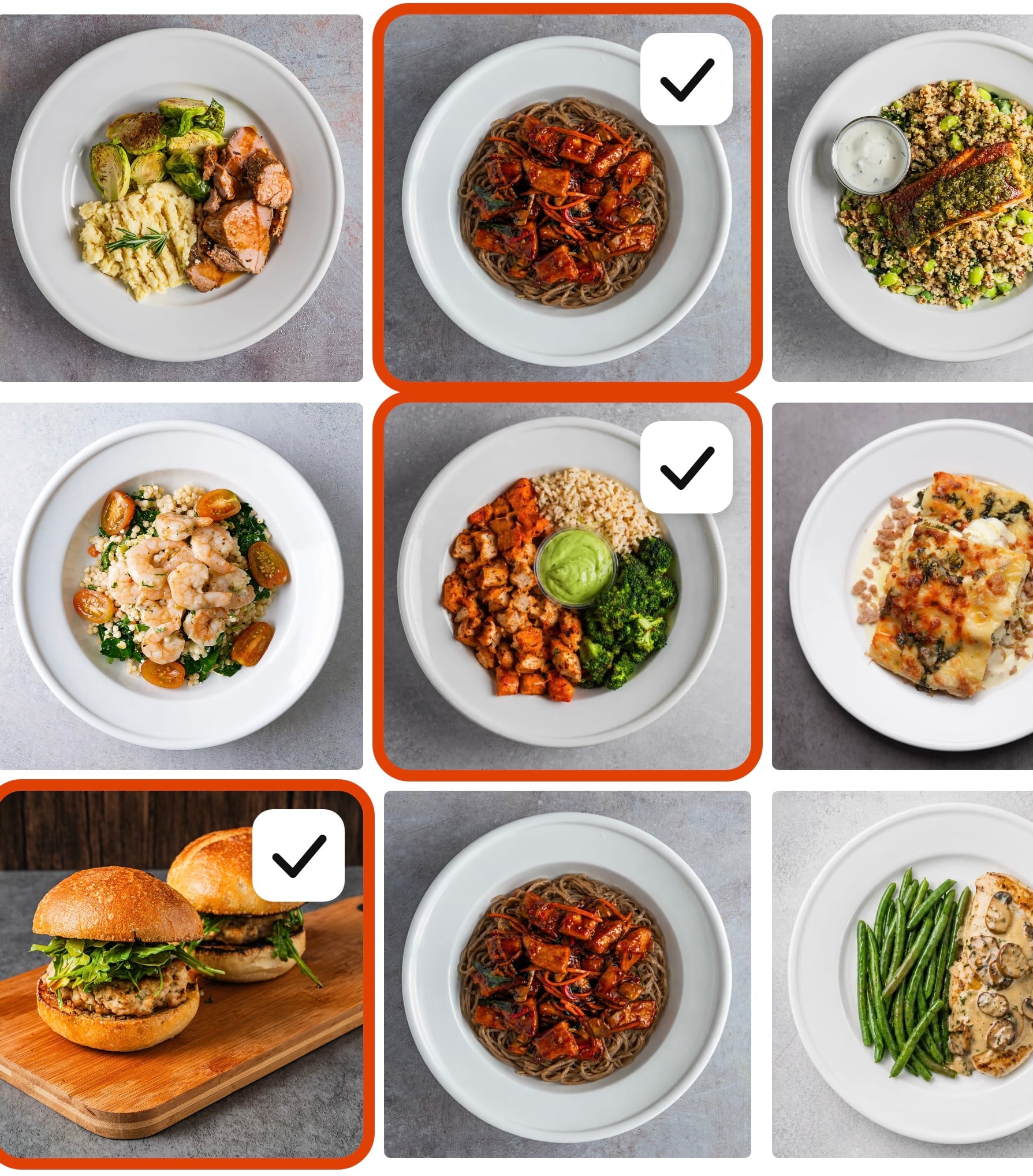Nutre meals selection