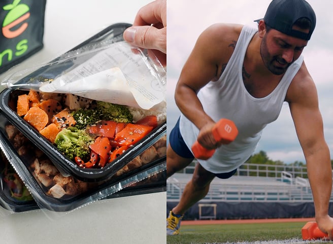 Nu-Start Challenge meals and workout